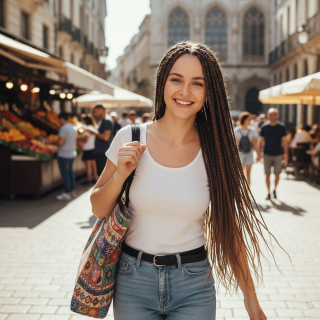 Afrika Örgüsü Ve Rasta İçin Sentetik Saç - Koyu Kumral 8